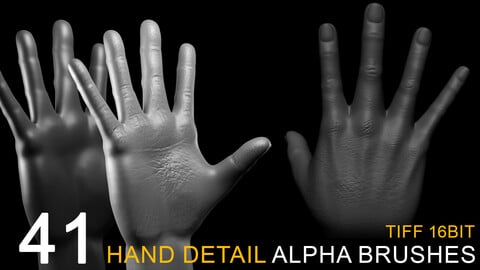 41 HAND DETAIL alpha brush bundle