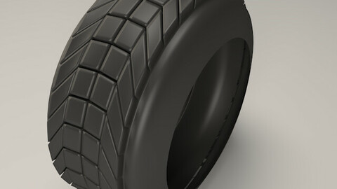 Car tire 3D model Low-poly 3D model