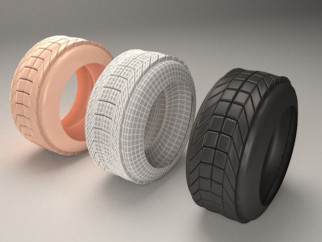 Car tires ring protector version 2 3D model 3D printable