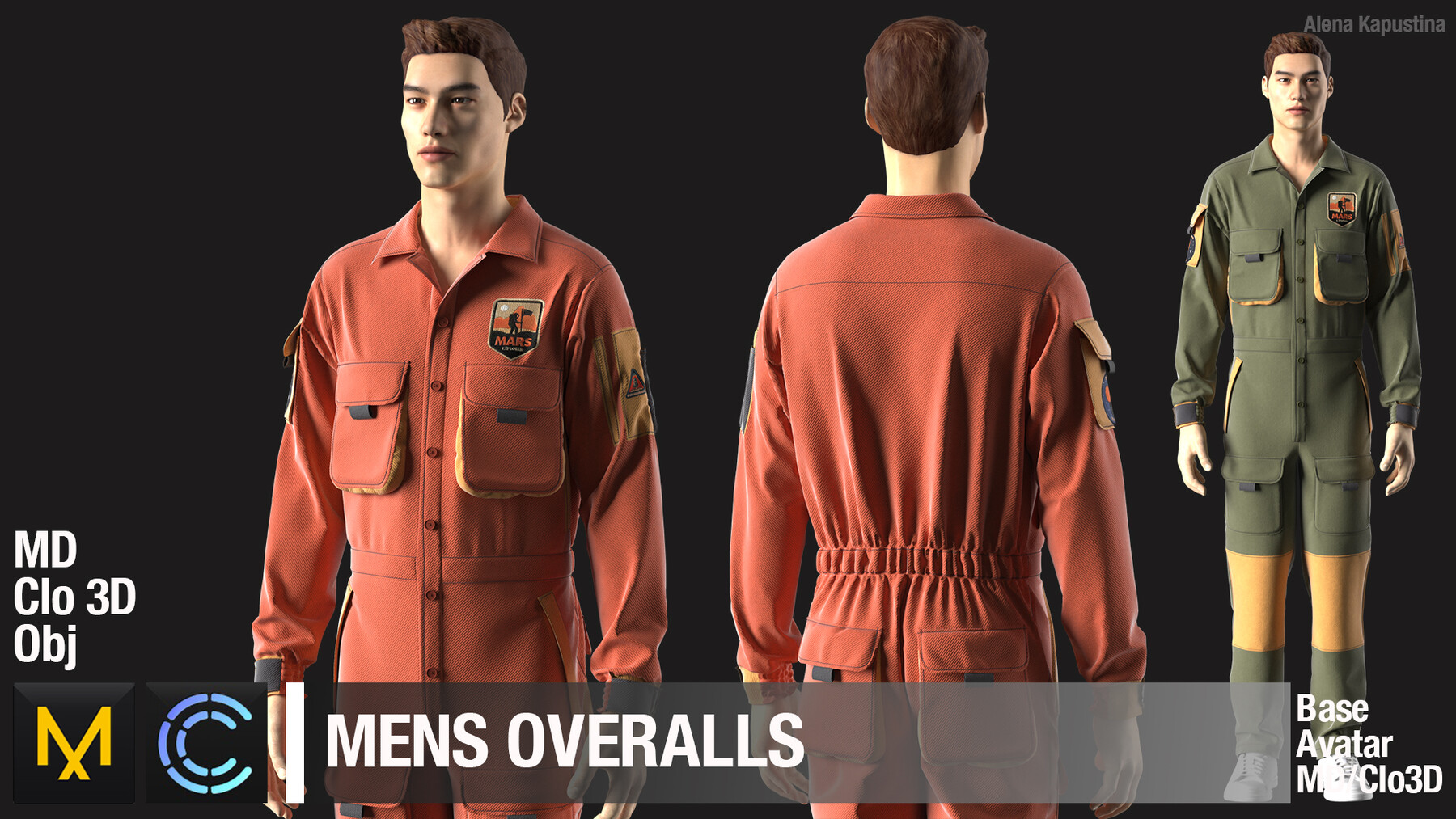 ArtStation - Baseball uniform / Marvelous Designer / Clo 3D project + obj