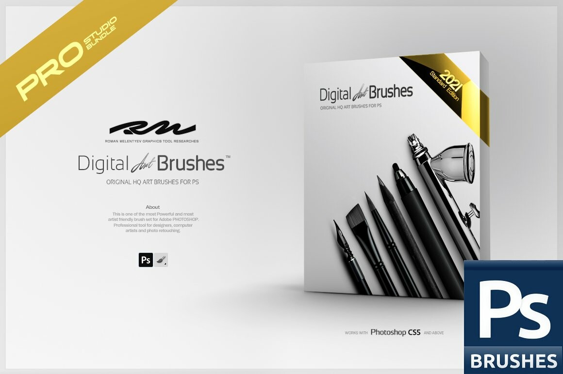 Artstation - Rm ☆ Digital Art Brushes ™ 2021 Pro (For Photoshop) | Brushes