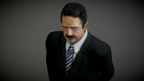 Raul Ricardo Alfonsin president of Argentina PBR Real Time