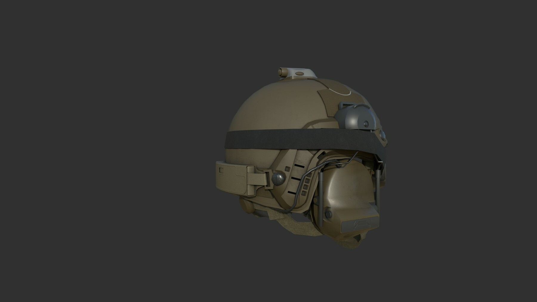 ArtStation - Ops-Core Fast XP TAN with Comtac and Goggles Low Poly 3D ...