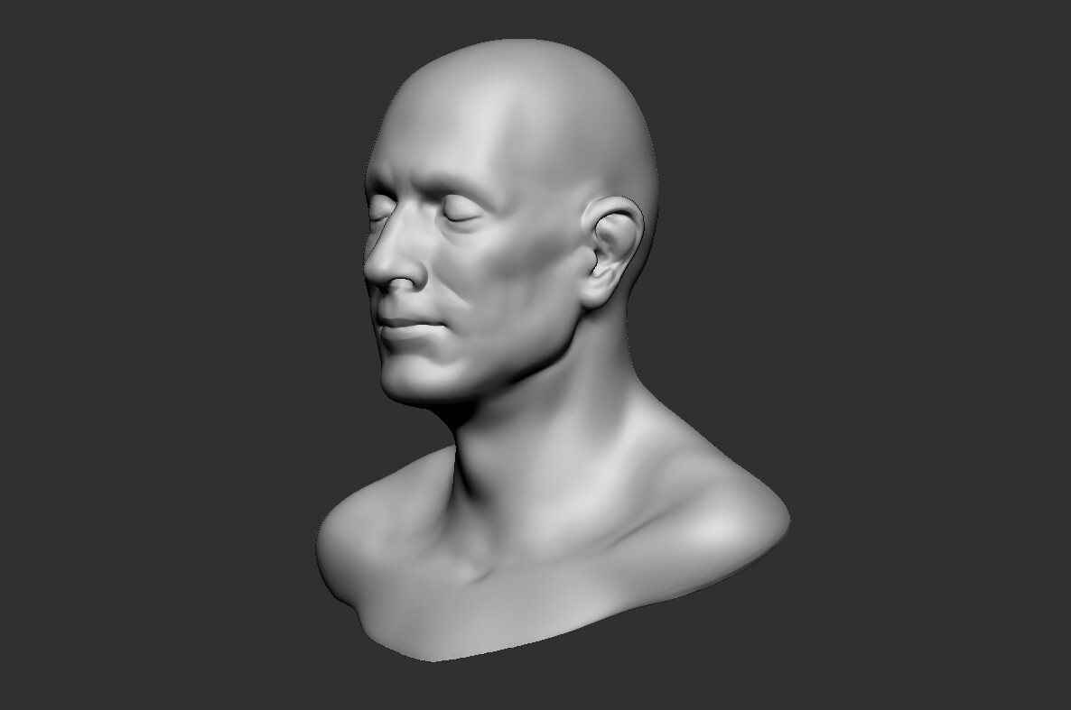 ArtStation - Male Head Bust Basemesh | Resources