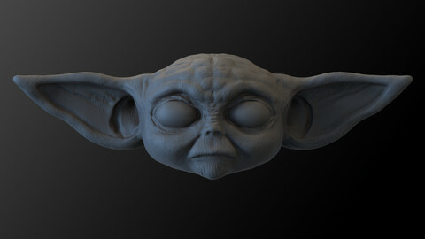Yoda's Head (*stl/obj)