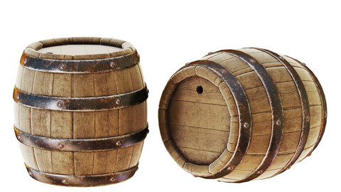 ArtStation - Old barrel | Game Assets