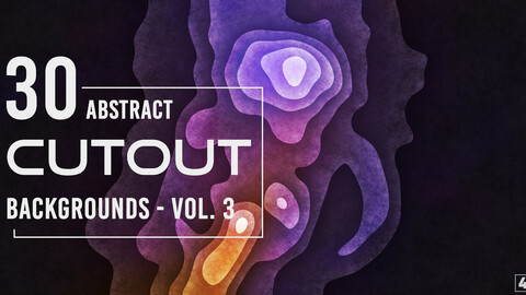 30 Abstract Cutout Backgrounds - Vol. 3