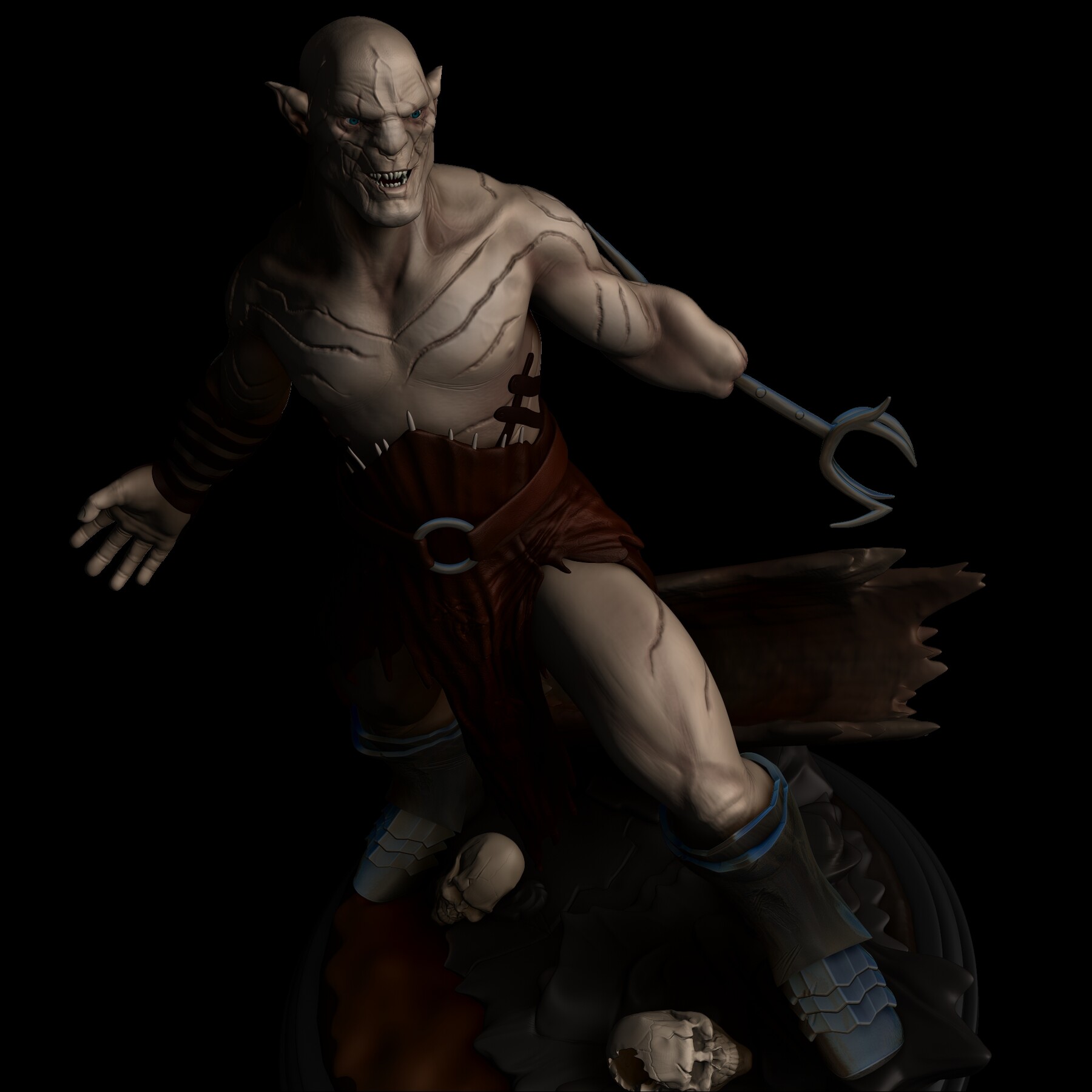 ArtStation - Azog - Hobbit - 3D Print | Resources
