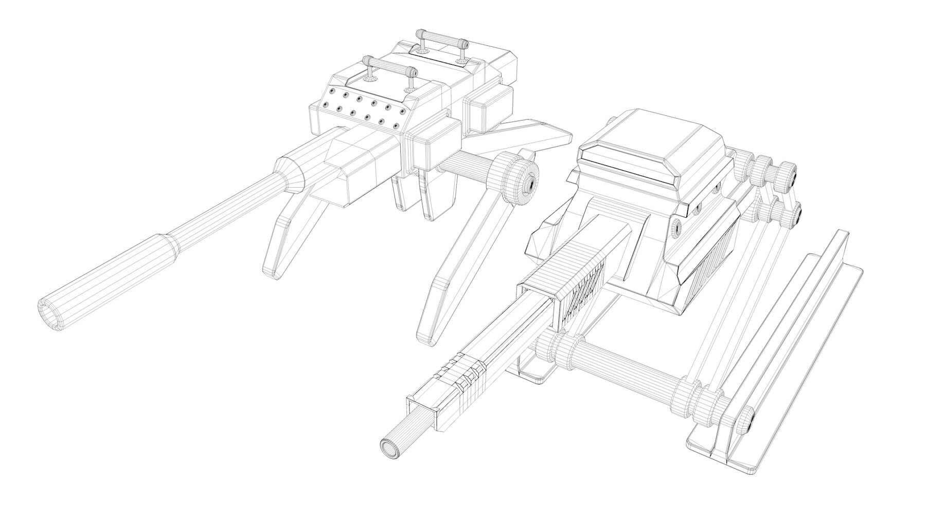 ArtStation - 5 Heavy Weapons turret Pack | Resources