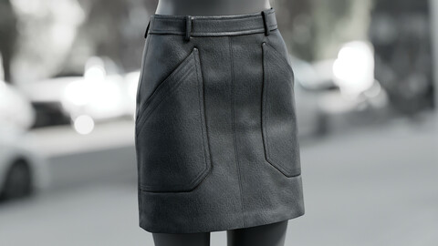 Realistic 3D model of Skirt 2