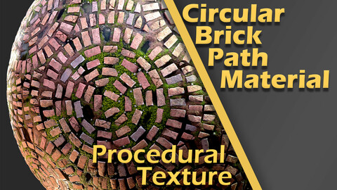 Circular Brick Path Material