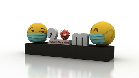 Social Distancing model for coronavirus