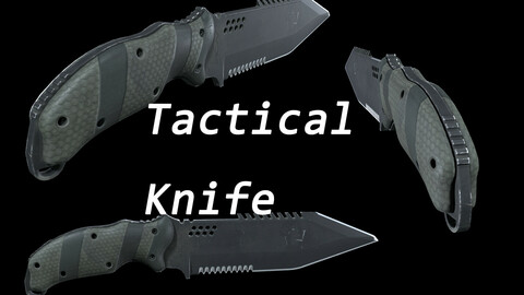 Military combat Knife blade weapon Game Assets