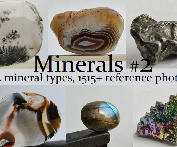 ArtStation Minerals Bundle. 3925+ Reference Photo Pictures Resources