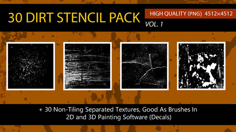 " 30 Dirt Stencil Pack" vol. 1