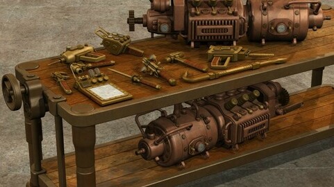 Steampunk Tools and Machinery