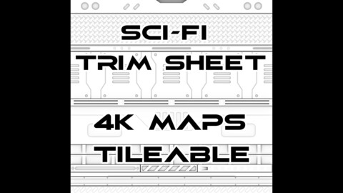 Sci-Fi Trim Sheet - Compatible DECALMachine 2.x