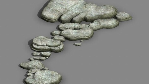 Koike town - river stone 01