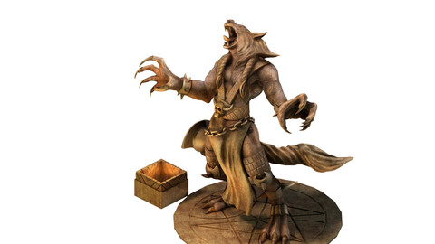 Evil Creator - Werewolf Statue 01