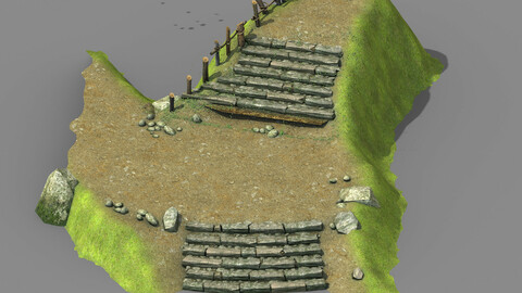 New Village - stone steps