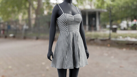 Realistic 3D model of Dress 1