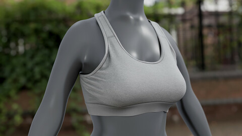 Realistic 3D model of Women's Shirt