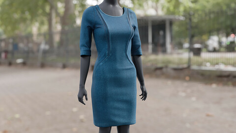 Realistic 3D model of Dress 2