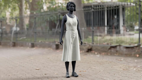 Realistic 3D model of Dress 6
