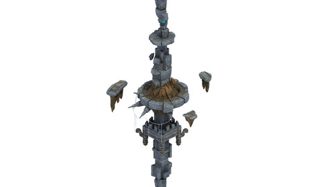 Recruit mountains - large stone columns