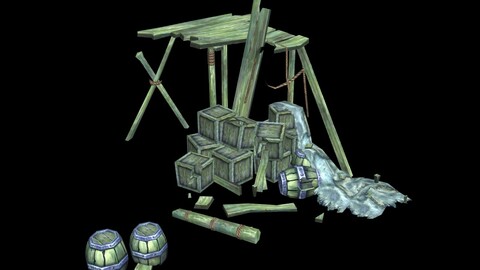 Nightmare Bay - Wooden casks