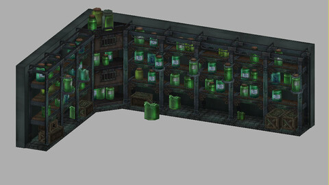 Church Hospital - specimen rack 01