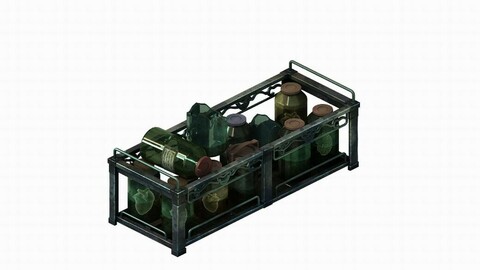 Church Hospital - specimen wooden stand 03