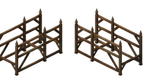 Horse racing area - wooden bar 01
