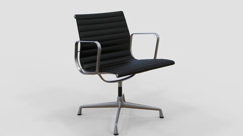 Vitra Aluminium Chair 107 Black