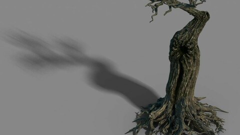 Grass Temple Village - Dry tree 01