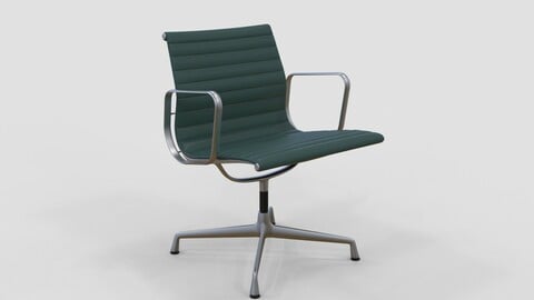 Vitra Aluminium Chair 107 Shamrock Green