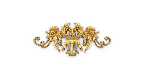 Classic decor ornament 14 3D  model