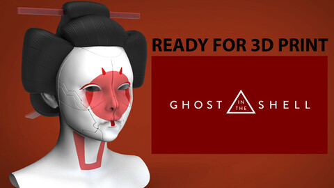 GHOST IN THE SHELL GEISHA  3D PRINT READY STL