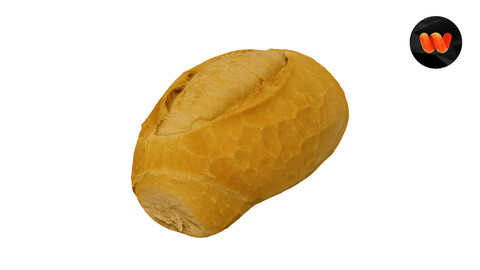 Bread Roll - Extreme Definition 3D Scanned Model