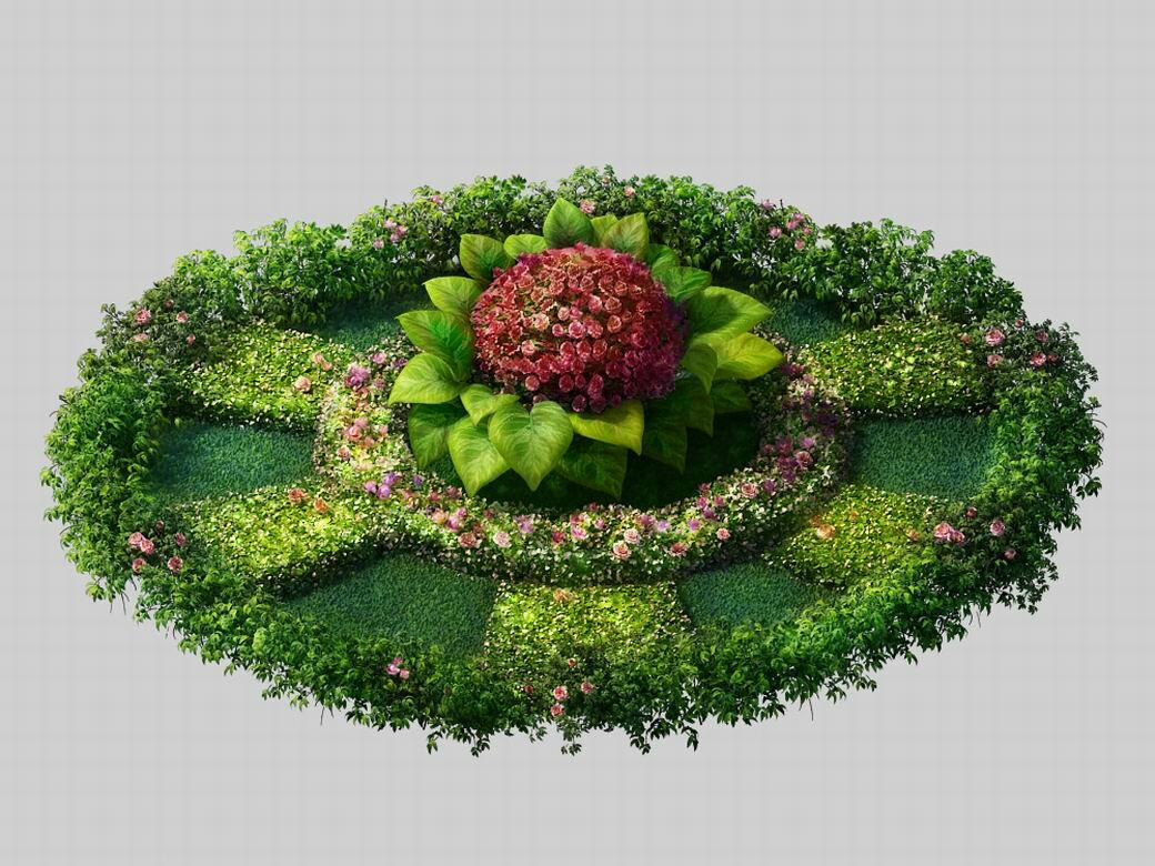 Сад 3d модели