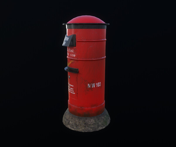 ArtStation - Indian PostBox Game Ready Asset / Prop ( In House Project ...