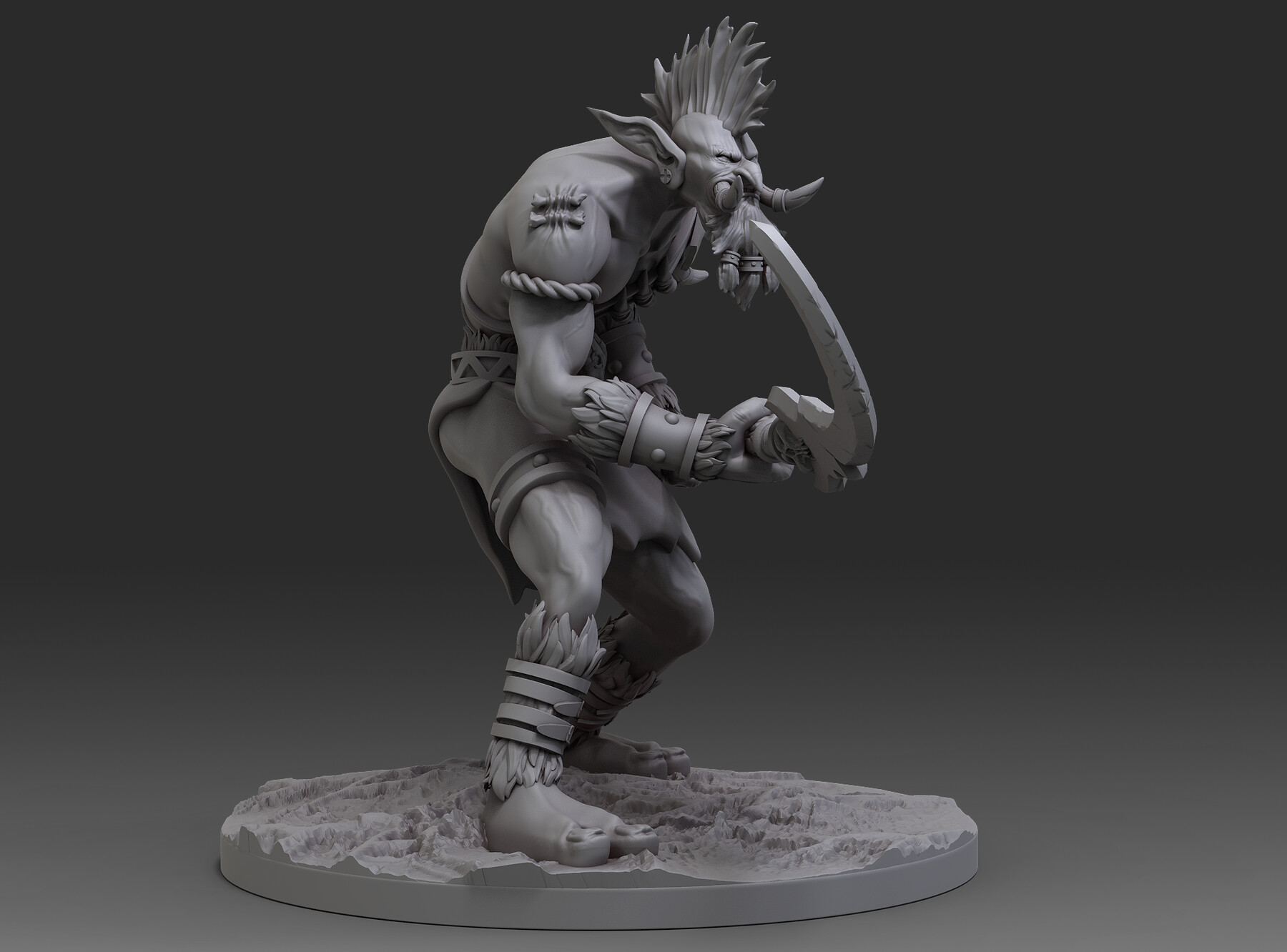 ArtStation - Vol'Jin miniature ready stl/obj file | Resources