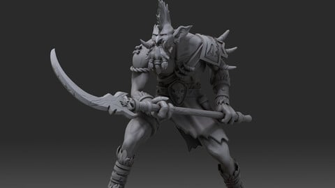 Vol'Jin miniature ready stl/obj file