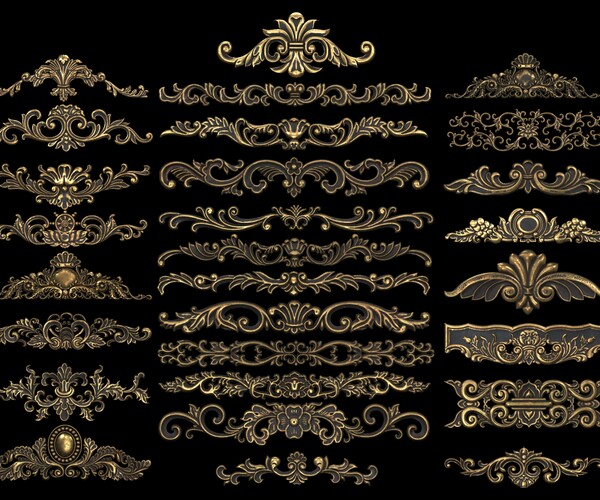 ArtStation - Collection of classical ornaments | Resources