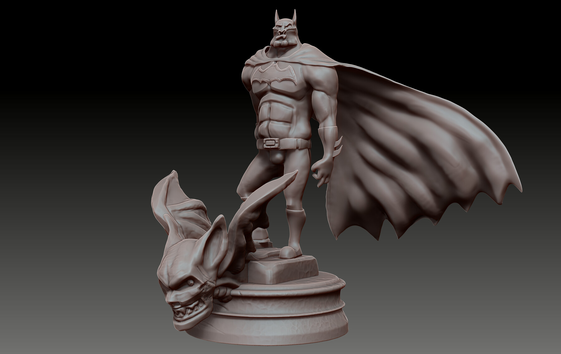 ArtStation - Batman Funny 3D Print Figurine | Resources