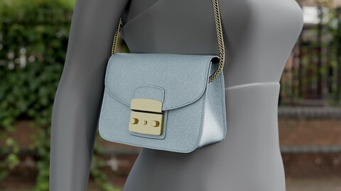 Realistic 3D model of Womens Bag 4