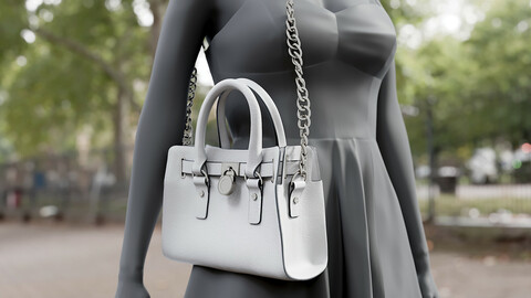 Realistic 3D model of Womens Bag 5