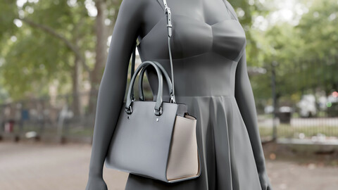 Realistic 3D model of Womens Bag 6