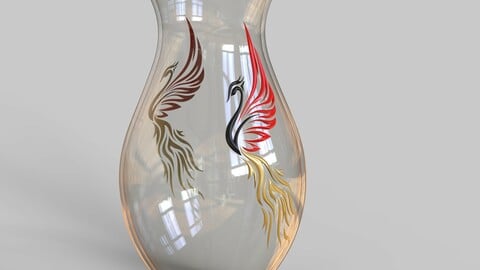 decorative phoenix vase