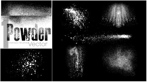 Powder Overlay / Brush Vectors Set 1